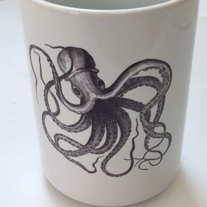 Black & White Octopus Sea Creature Ocean Life Large Mug